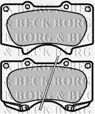BORG & BECK bbp1927 -  Комплект тормозных колодок, дисковый тормоз